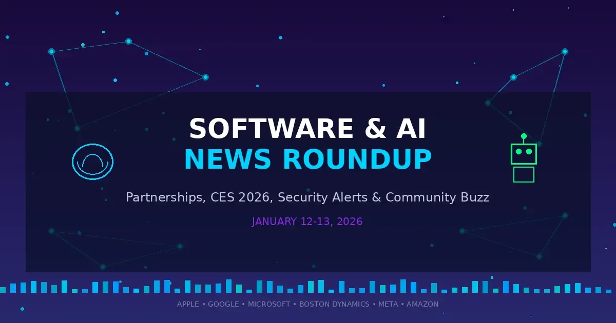 The Week AI Went Into Overdrive: Software and AI News Roundup (January 12-13, 2026)